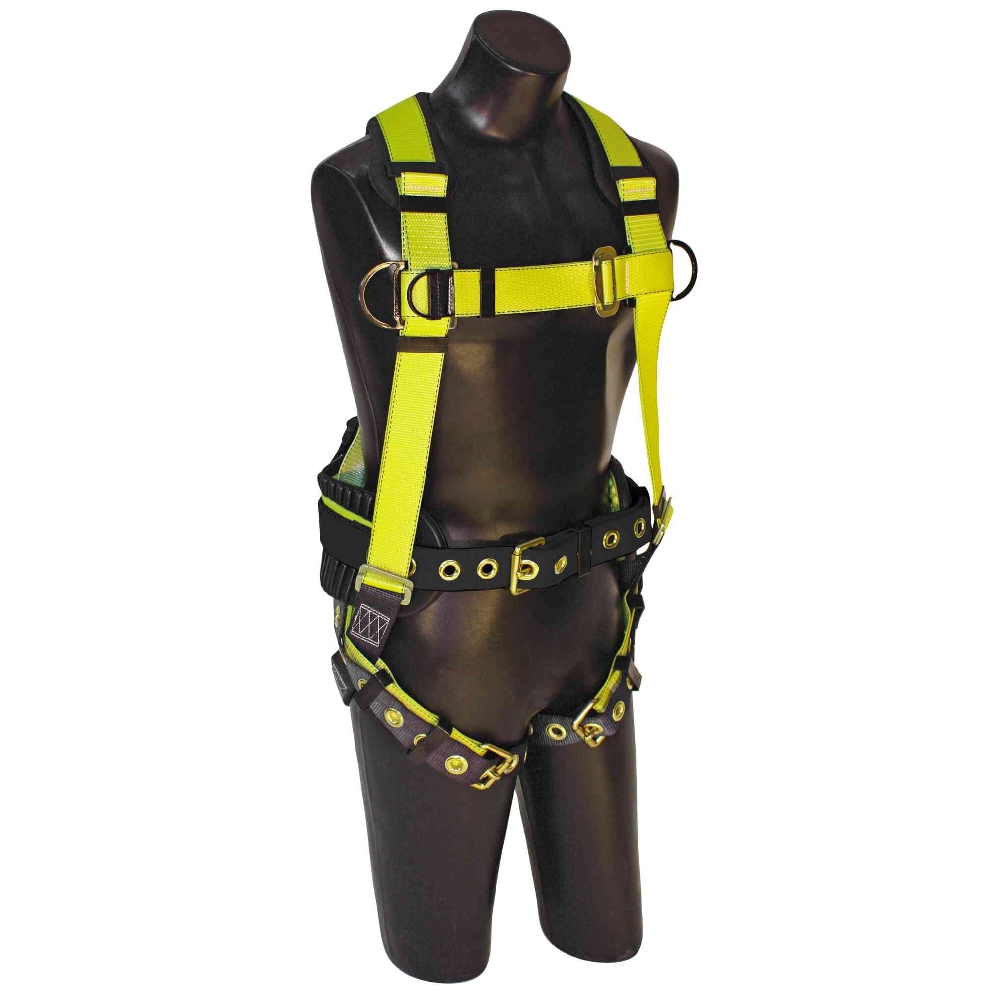 FALL SAFE™ - Safety Harness - IRONMAN™ Series - Construction Style - Back, Pass Through, Tongue Buckle - Size: Small - Model # 810100